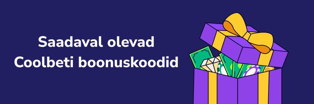 Saadaval olevad Coolbeti boonuskoodid